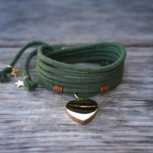 Cargar imagen en el visor de la galería, PULSERA CORAZÓN ROSA