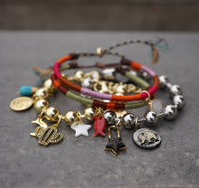 Cargar imagen en el visor de la galería, PULSERA ESFERAS DE PLATA