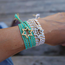 Cargar imagen en el visor de la galería, PULSERA ESTRELLA CONECTORA DE PLATA BRILLANTE