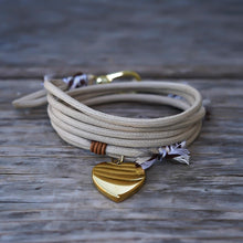 Cargar imagen en el visor de la galería, PULSERA CORAZÓN DE ORO