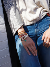 Load image into Gallery viewer, HAMSA &amp; EYE WHITE BRACELET
