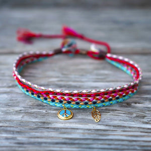 PEACE AND LOVE ANKLET