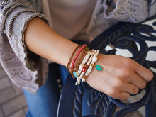 Load image into Gallery viewer, HAMSA &amp; EYE WHITE BRACELET

