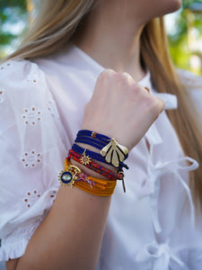 PULSERA HOJA AZUL