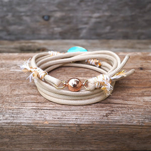 SKY BLUE HEART BRACELET