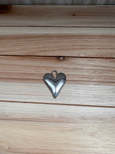 LARGE SILVER HEART CHARM