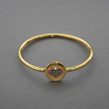 Load image into Gallery viewer, BANGLE HEART BRACELET
