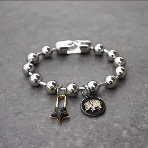 PULSERA DE BOLAS DE PLATA