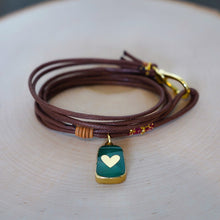 Load image into Gallery viewer, GREEN HEART BRACELET
