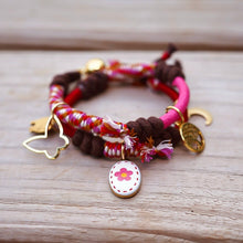 Load image into Gallery viewer, PINK FLOWER BRACELET
