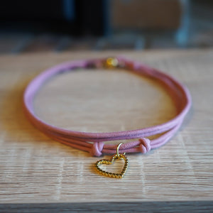 CHOKER CORAZON ROSA