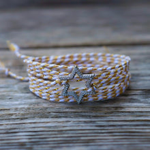 Load image into Gallery viewer, BRIGHT SILVER CONNECTING STAR BRACELET
