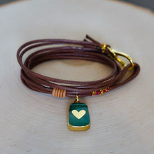 Load image into Gallery viewer, GREEN HEART BRACELET
