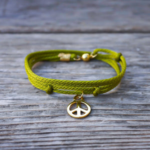 PEACE GREEN BRACELET