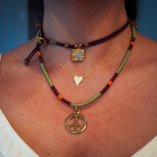 Load image into Gallery viewer, PEACE AND LOVE NECKLACE
